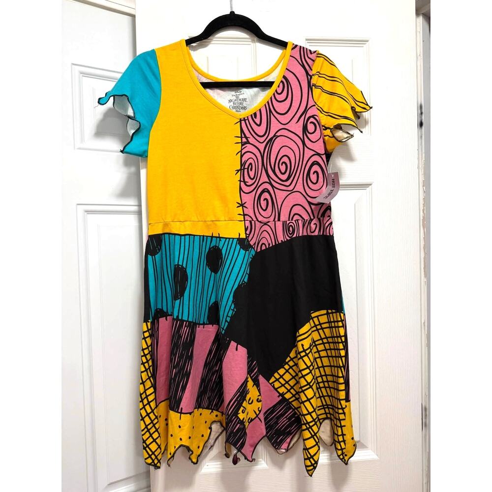 Hot Topic Size L Disney Nightmare Before Christmas Sally Costume Cosplay Dress